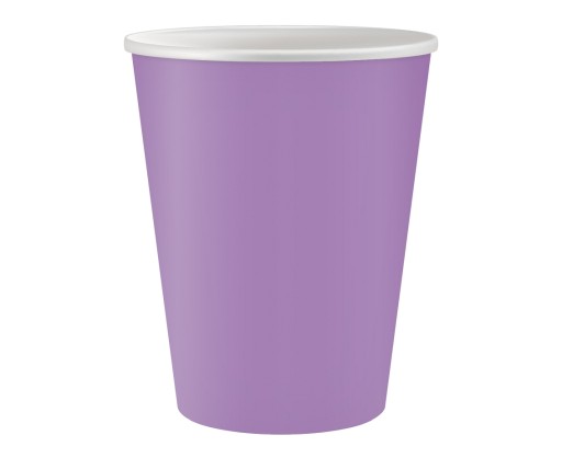 Kubeczki Papierowe Lawendowe Urodziny 250ml 6szt.