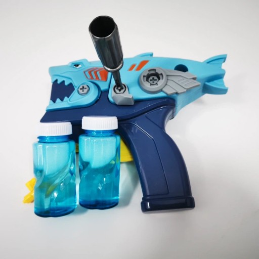 Pistolet na bańki mydlane REKIN + płyn