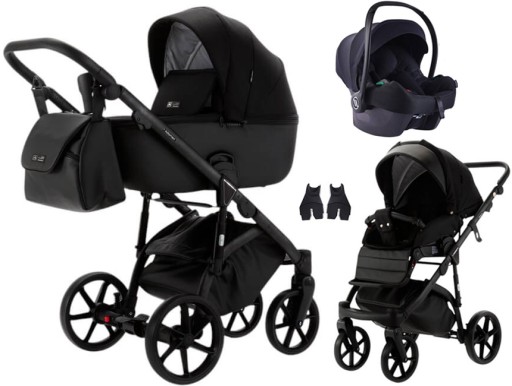 WÓZEK ADAMEX NOLA NATURA FOTELIK COSMO I-SIZE 3w1 11 CARBON