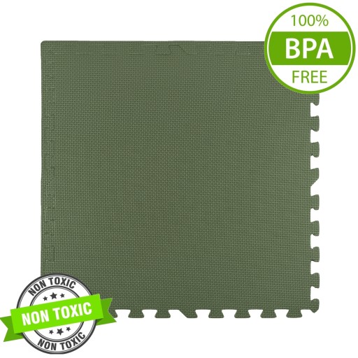 Puzzle piankowe Humbi 3 elementy 180x60 cm khaki