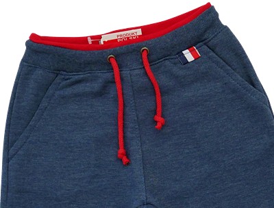 Chłopięce SPODNIE DRESOWE z kieszeniami kolor JEANS bawełna Revaj 146 PL