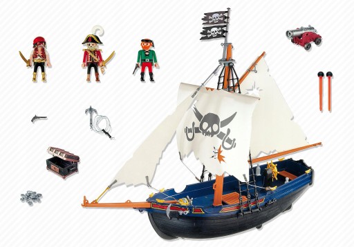Klocki konstrukcyjne Playmobil Pirates 84 elementy plastikowe