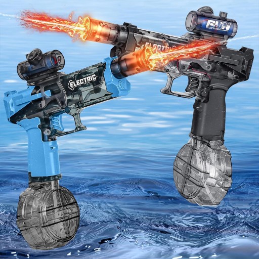 2PCS PISTOLET NA WODĘ AUTOMATYCZNY ELEKTRYCZNY 2 MAGAZYNKI SIKAWKA BASEN