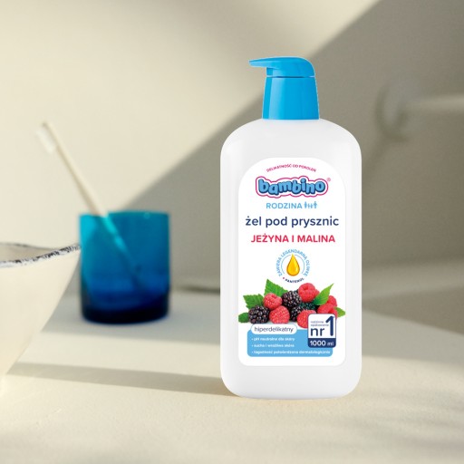 Bambino Rodzina żel pod prysznic hiperdelikatny Jeżyna i Malina 1000 ml