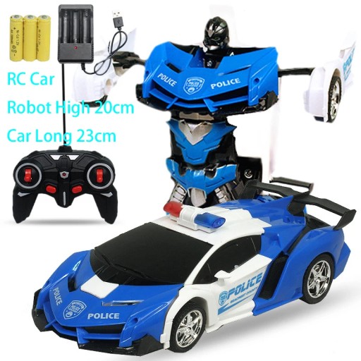 24Cm 1:18 zdalnie sterowany samochód zabawka zdalny Robot transformacyjny
