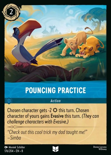 DISNEY LORCANA Pouncing Practice 8JAF #176