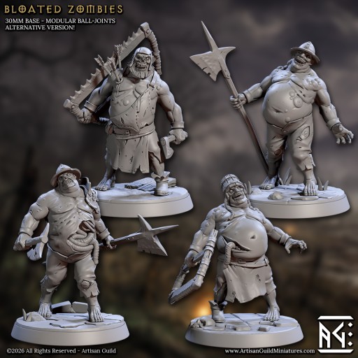 Bloated Zombies set 1 x1 - Artisan Guild