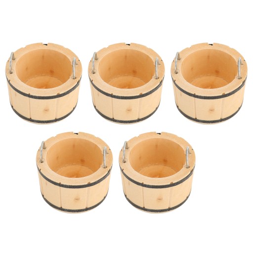 5 szt. Domek dla lalek miniaturowa drewniana wanna wykwintne żywe W7