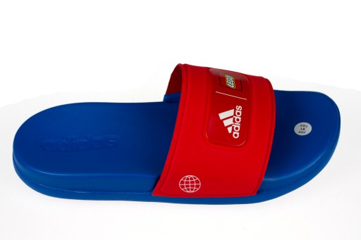 Adidas klapki dziecięce pianka czerwony rozmiar 33