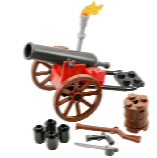Armata LEGO działo beczka broń strzelba szabla elementy LEGO Pirates