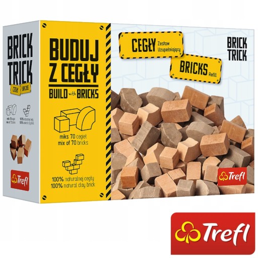 BRICK TRICK 61558 CEGŁY ZAMKOWE 70 SZT. ZESTAW UZUPEŁNIAJĄCY BUDUJ Z CEGŁY
