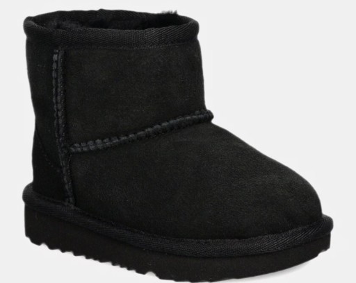 UGG ŚNIEGOWCE DZIECIĘCE CZARNE Z NATURALNEJ SKÓRY 22 14AA
