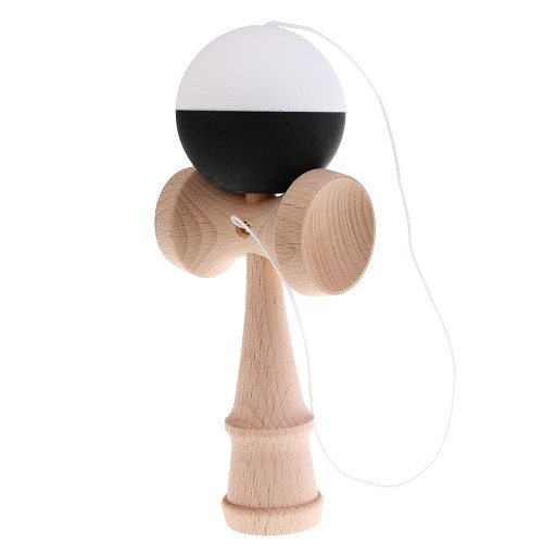 18cm Tradycyjna drewniana zabawka dzieci Balance Training Toy Black White