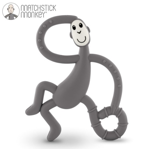 Gryzak ortodontyczny Matchstick Monkey silikon szary