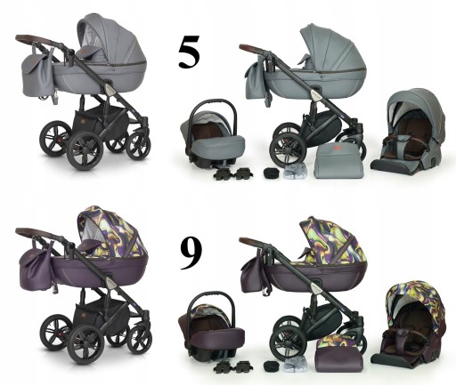WÓZEK DZIECIĘCY VERDI MOCCA 3W1+ TORBA + AKCESORIA