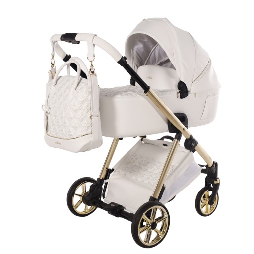 Stylowy Wózek Wielofunkcyjny 4w1 Junama Art Deco White 04 Fotelik + Isofix