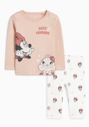 C&A PIŻAMA 92 PIŻAMKA BAWEŁNIANA MYSZKA MINNIE DISNEY