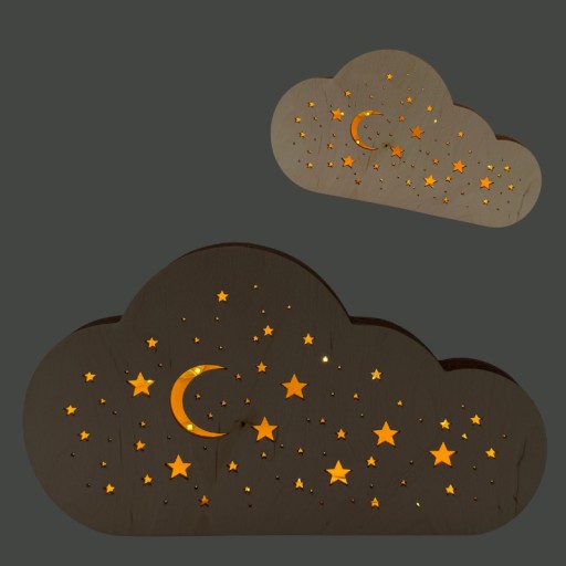 Lampka nocna DecoMode brązowy