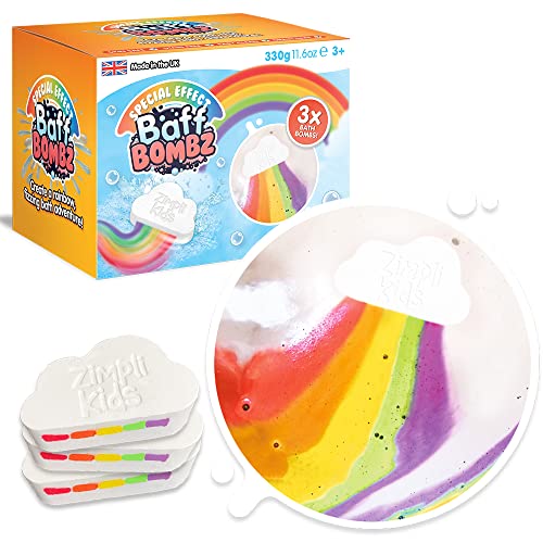 3 x Large Cloud Rainbow Bath Bombs from Zimpli Kid