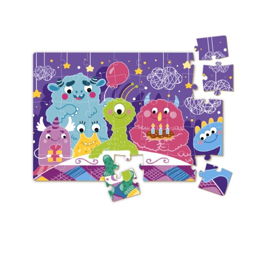 Puzzle Dodo Toys 35 elementów Puzzle 35 mini Urodziny