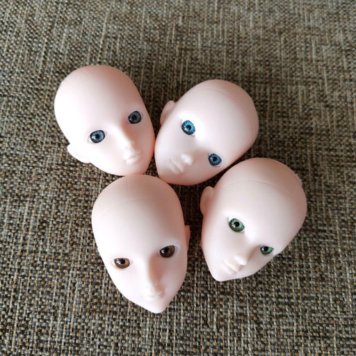 Domek dla lalek 1/6 Practice Makeup Doll Head Girl Head Sculpt universal 6 cm
