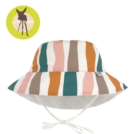 Lassig Wiązany Kapelusz dziecięcy Dwustronny Splash&Fun Fale 46/49 cm 7m+
