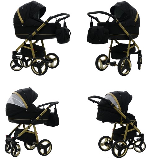 Wózek dziecięcy Karex 3w1 aluminiowy z żelowymi kołami