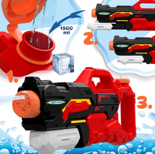 PISTOLET NA WODĘ ZESTAW 2 SZTUKI 1500ML KESSER