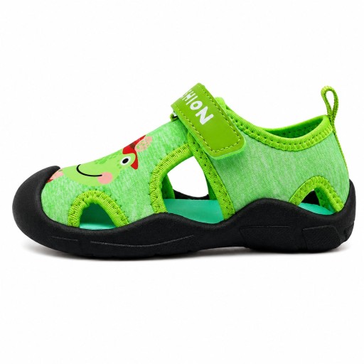 Sandały Barefoot Dziecięce Żabka Zielone Lekkie Na Rzep 30 Ashion