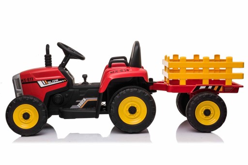 SUPER TRAKTOR BLOW - NA AKUMULATOR Z PRZYCZEPĄ, MIĘKKIE KOŁA, MIEKKIE SIEDZ