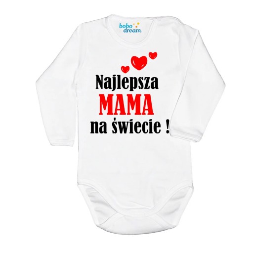 Body niemowlęce najlepsza MAMA na świecie 62 1 m +