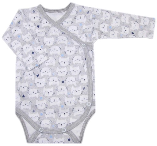 BODY KOPERTOWE Z DŁUGIM RĘKAWEM 68 BLUE CAT /16/