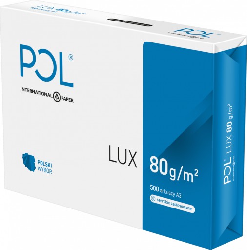 Papier biurowy Pol Lux format A3 80g 500 arkuszy