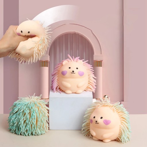 DUŻY GNIOTEK GUMOWY JEŻYK JEŻ DO ROZCIĄGNANIA ZGNIATANIA ZABAWKA Squishy