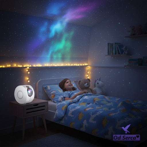 Lampka projektor OdSerca biały