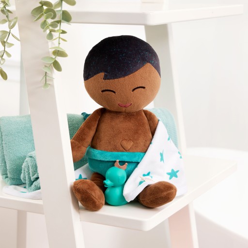 Lalka-przytulanka do kąpieli LullaBaby Chłopiec Brunet