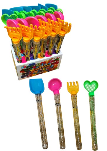 BAŃKI MYDLANE MIECZ DO BANIEK 2W1 KSZTAŁTY DO PIASKU 34cm E2076 EMAJ