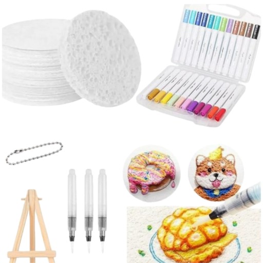 Magic Bubble Pigment Sponge Paint Kit