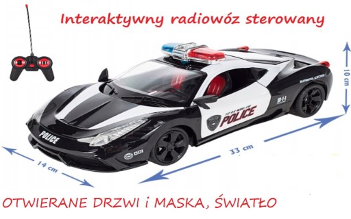 Policja Samochód zdalnie sterowany