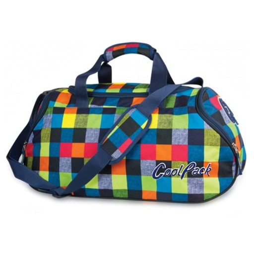 COOLPACK TORBA SPORTOWA NA SIŁOWNIE KOLOROWA KRATKA RUNNER