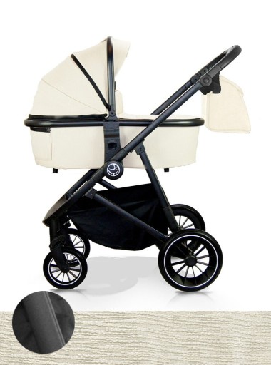 MILU KIDS TIBI WÓZEK DZIECIĘCY ADAPTERY PIĘKNE - ZESTAW 3W1