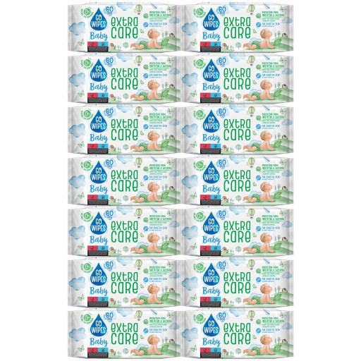 GoWipes extra care chusteczki nawilżane 1 x 60 szt.