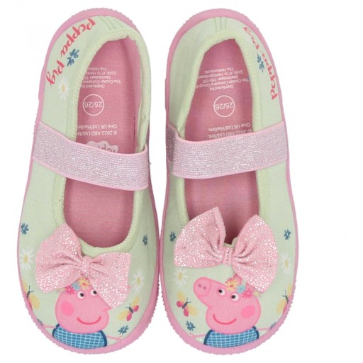 Kapcie dziewczęce do przedszkola pantofle Świnka Peppa rozmiar 27/28
