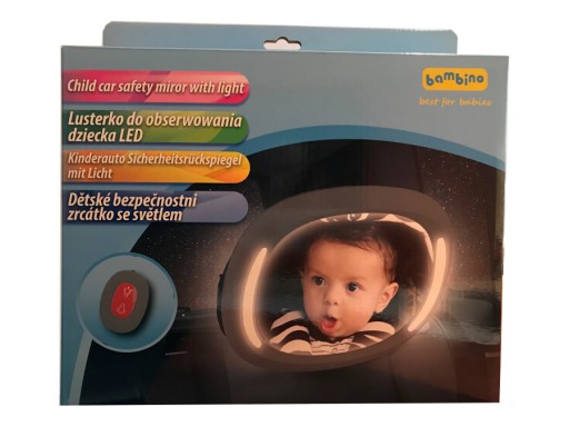 Lusterko do obserwacji dziecka Bambino 29,5 cm x 31 cm szary