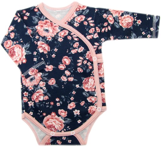 BODY KOPERTOWE DŁUGI RĘKAW r.68 ROMANTIC ROSES /64/