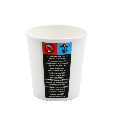 Kubki papierowe Kram 46899 250 ml 100 szt. białe