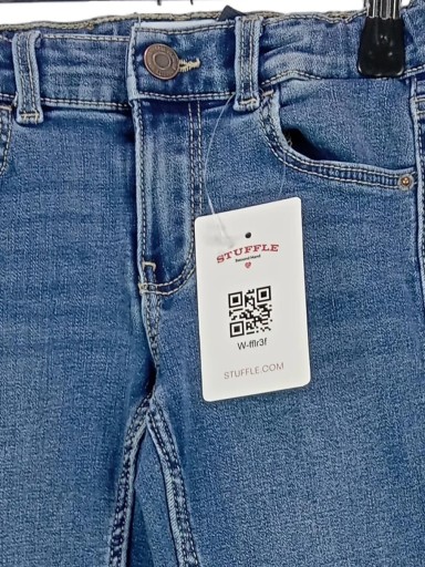 VERO MODA Jeansy Dziewczęce Bootcut Niebieskie Regular Fit (EU 116)