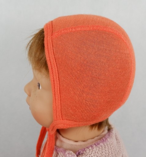 NOSTEBARN czapka bonetka wełna jedwab MERINO WOOL SILK 50 56 ideal