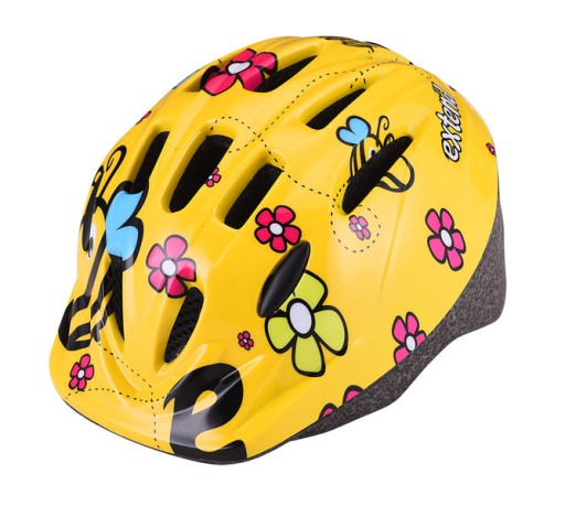 Kask dziecięcy żółty
