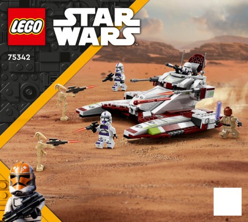 Instrukcja LEGO Star Wars 75342 Republic Fighter Tank
